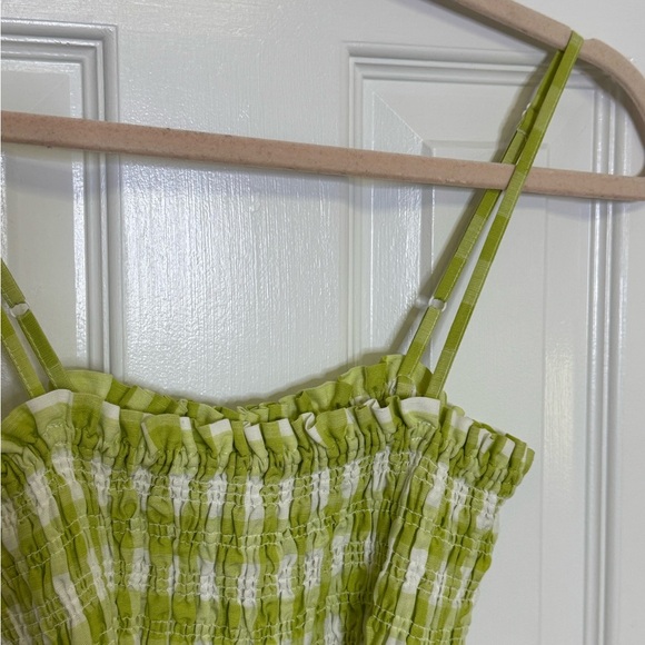 House of Harlow xs Green Gingham Jumpsuit - Picture 5 of 7